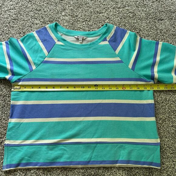 Wildfox blue & white striped long sleeve top size S NWT - Picture 11 of 12